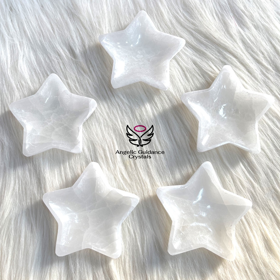 Selenite Star Bowl