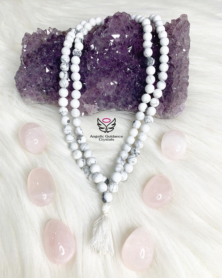 Howlite Round Mala 108 Beads