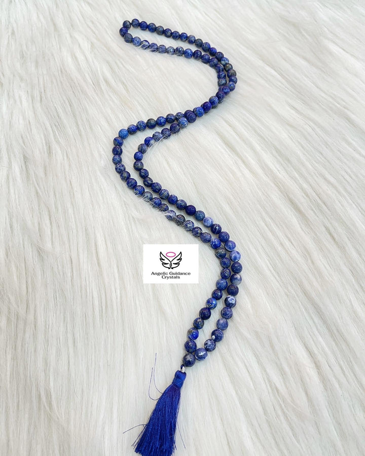 Lapis Lazuli Round Mala 108 Beads