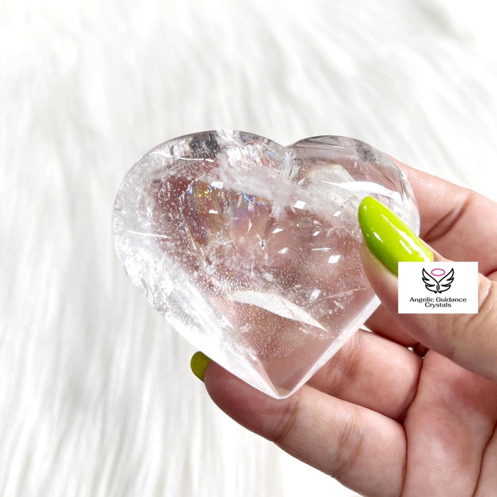 Clear Quartz Heart XXL