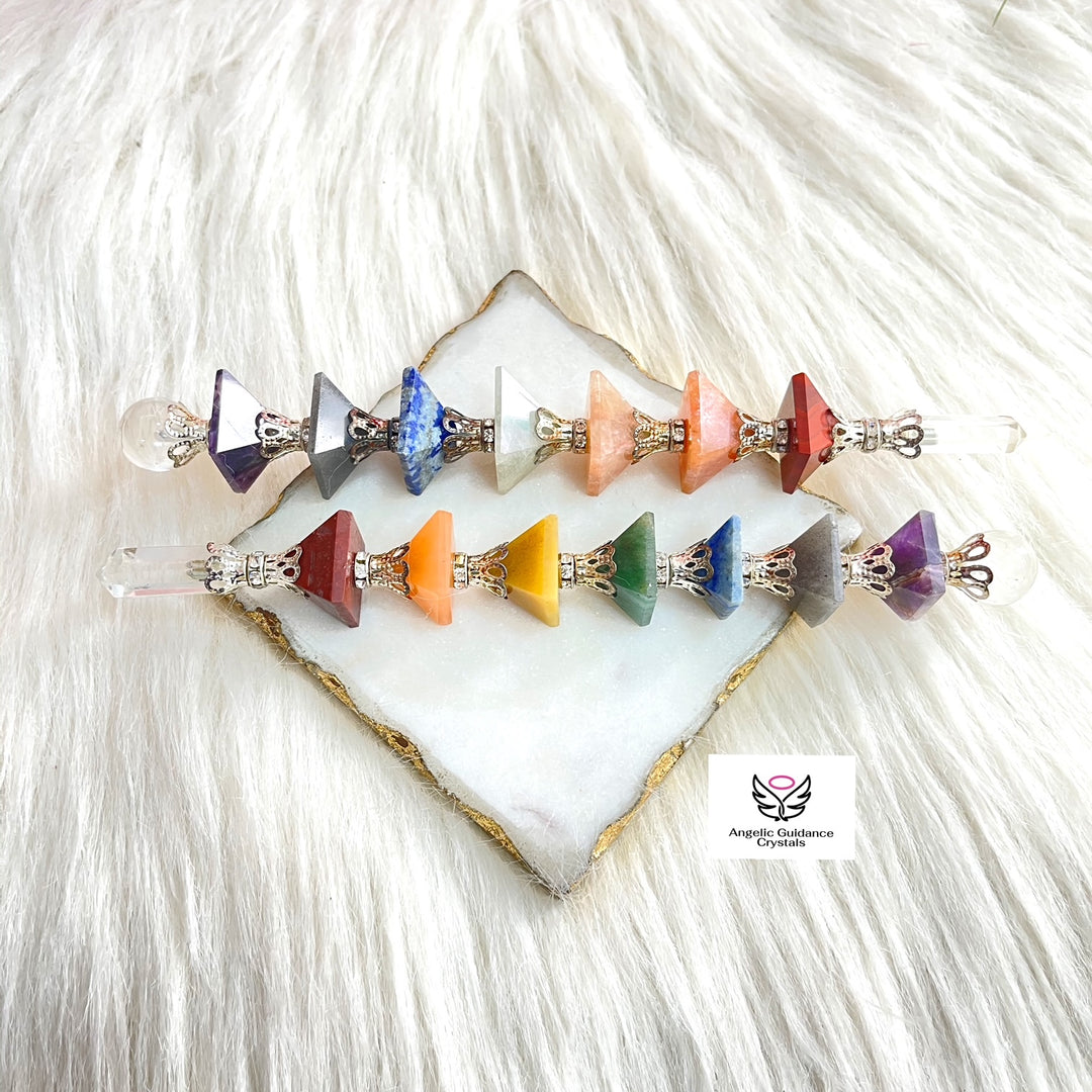 Seven Chakra Pyramid Wand