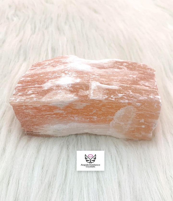 Orange Selenite Freeform Rawstone XL Size