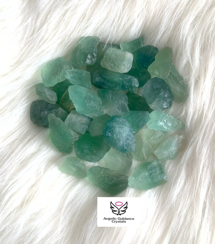 Green Fluorite Raw Stones