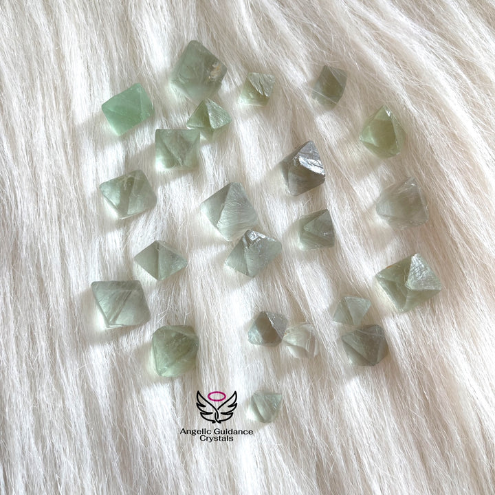 Green Fluorite Octahedrons Small