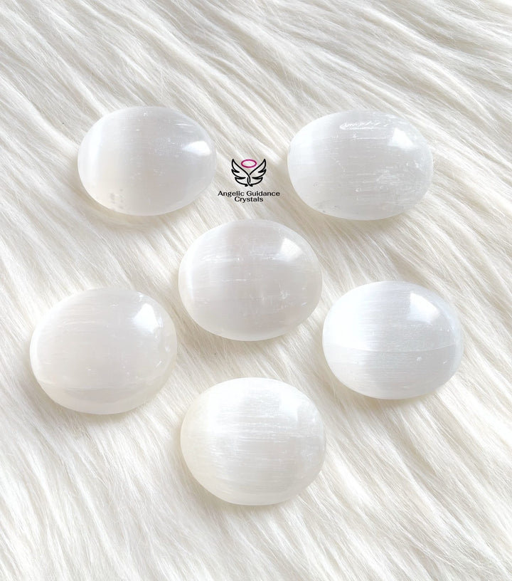 Selenite PalmStone