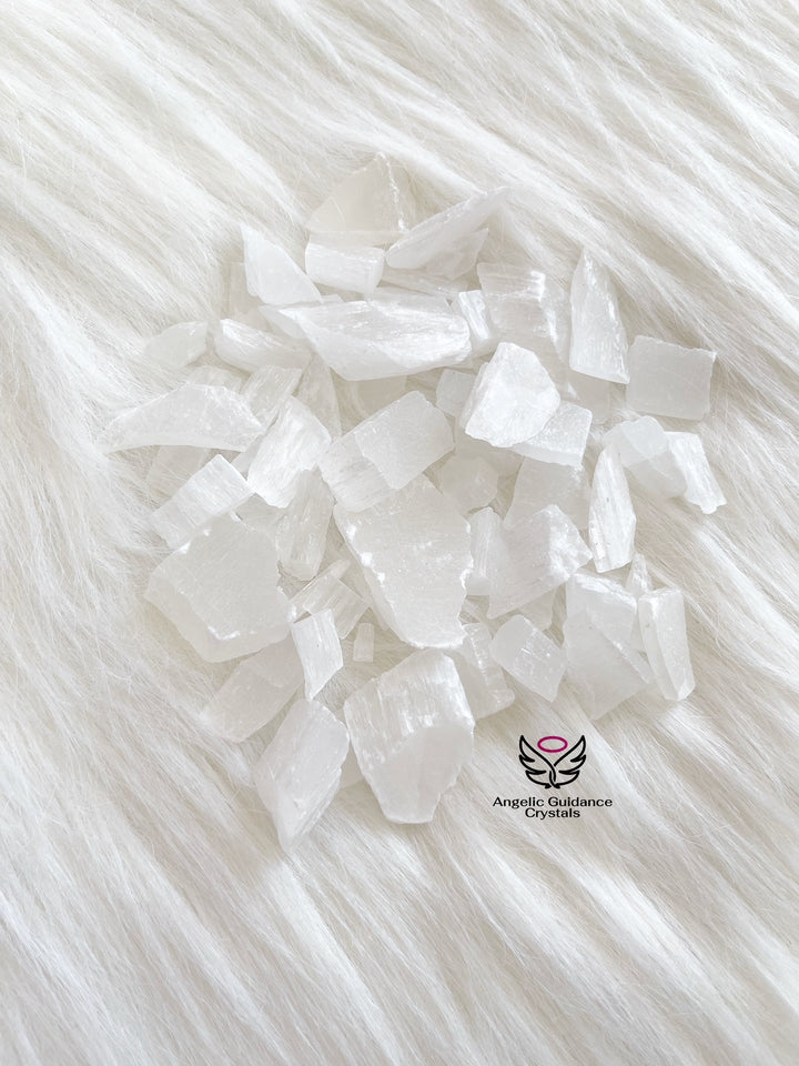 Selenite Raw Stone Small/Xs Uneven