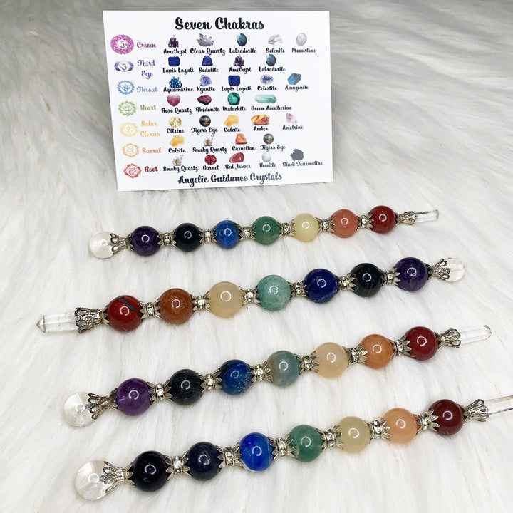 Seven Chakra Sphere Wand