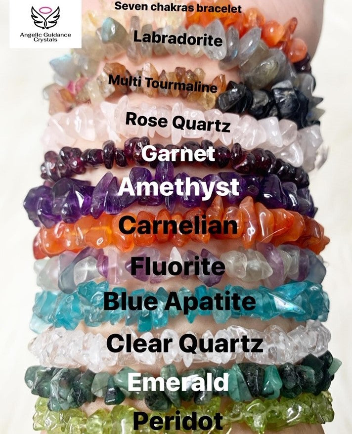 Rainbow Clear Quartz Bracelet Top Grade  Natural Healing Crystal Shop