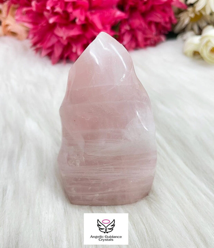 Rose Quartz Flame Freeform 1