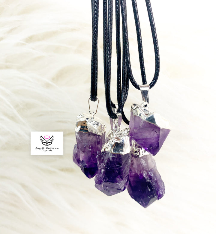 Amethyst Natural Point Necklace