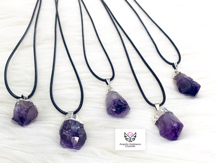 Amethyst Natural Point Necklace