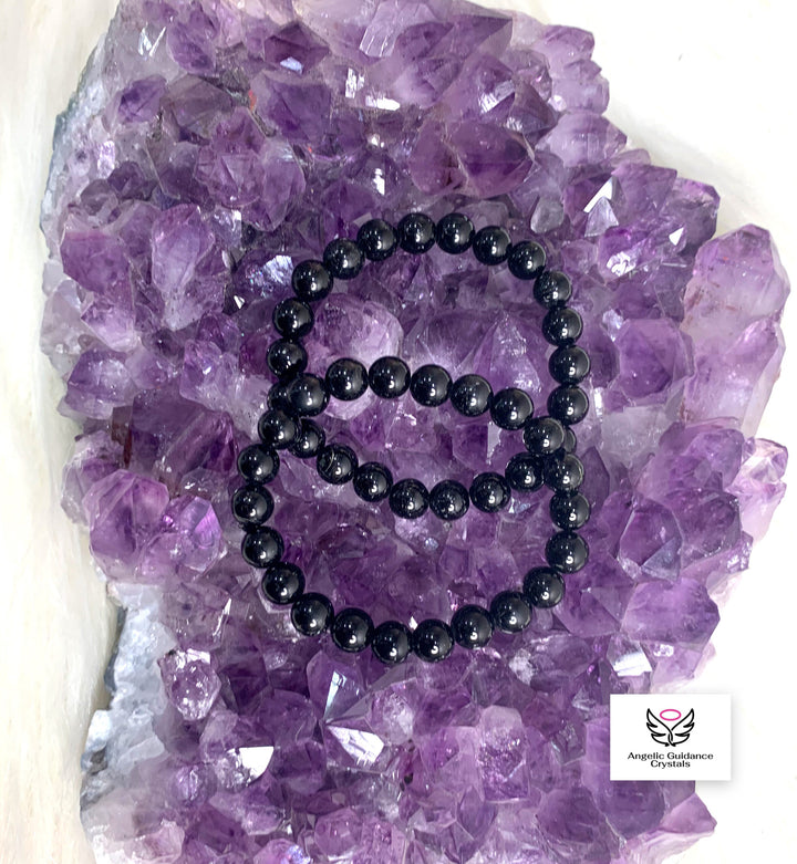 Black Tourmaline Round Bracelet