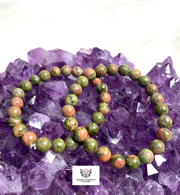 Unakite Bracelet 8mm