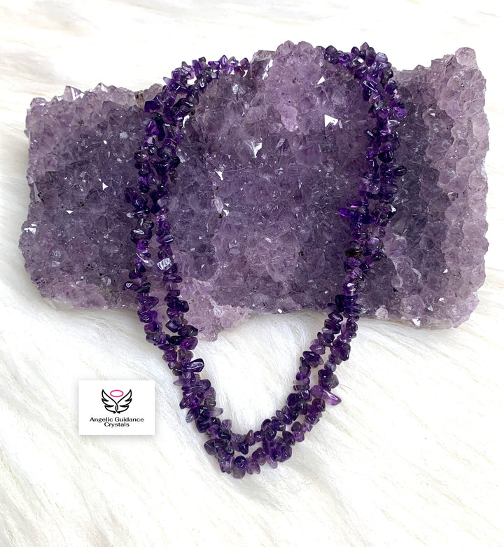 Amethyst Chip Mala