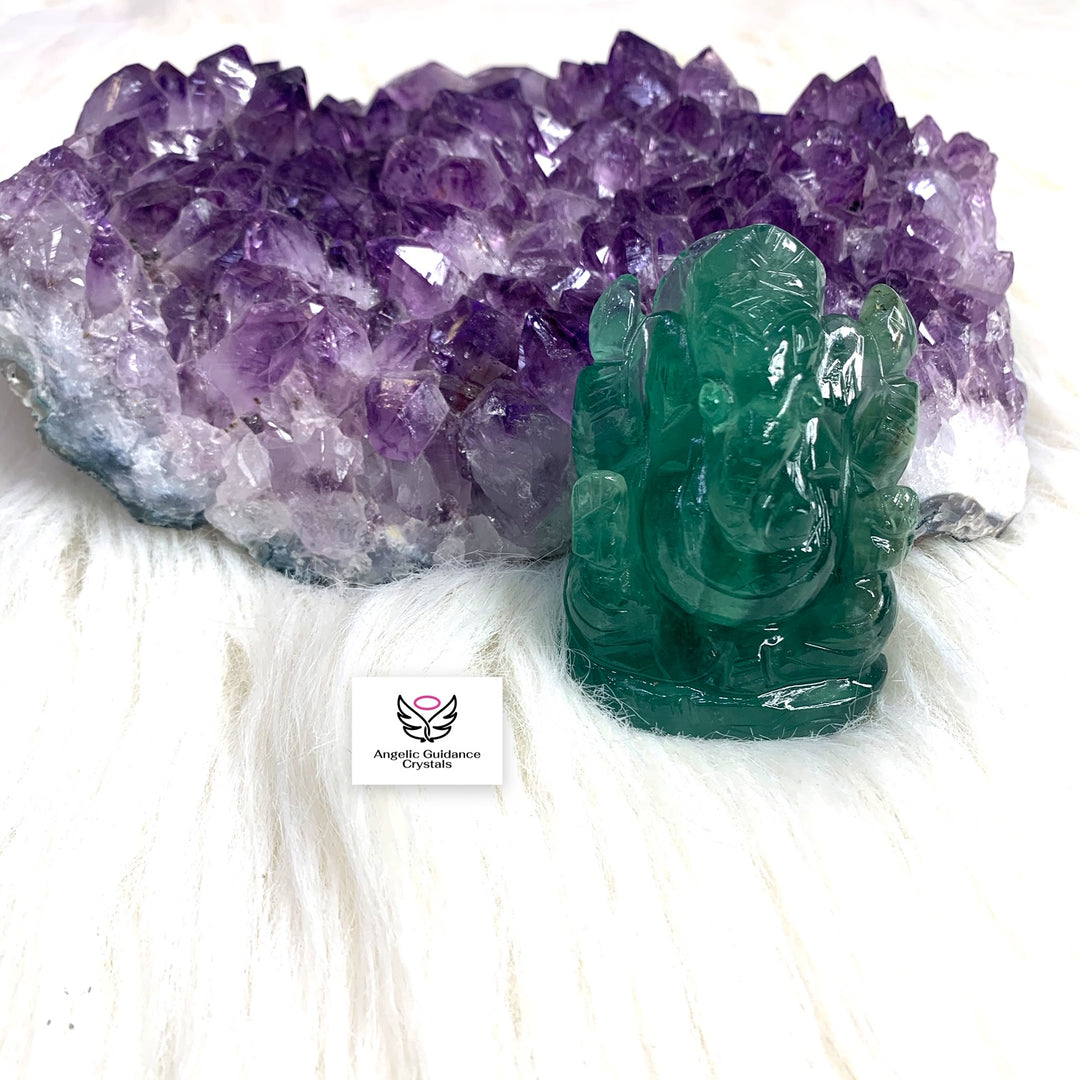 Green Fluorite Ganesha