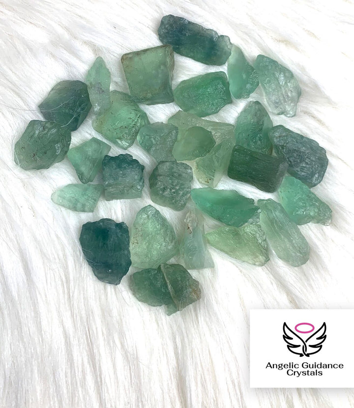 Green Fluorite Raw Stones