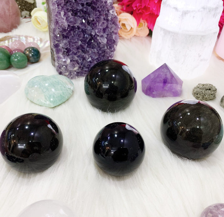 Black Obsidian Sphere