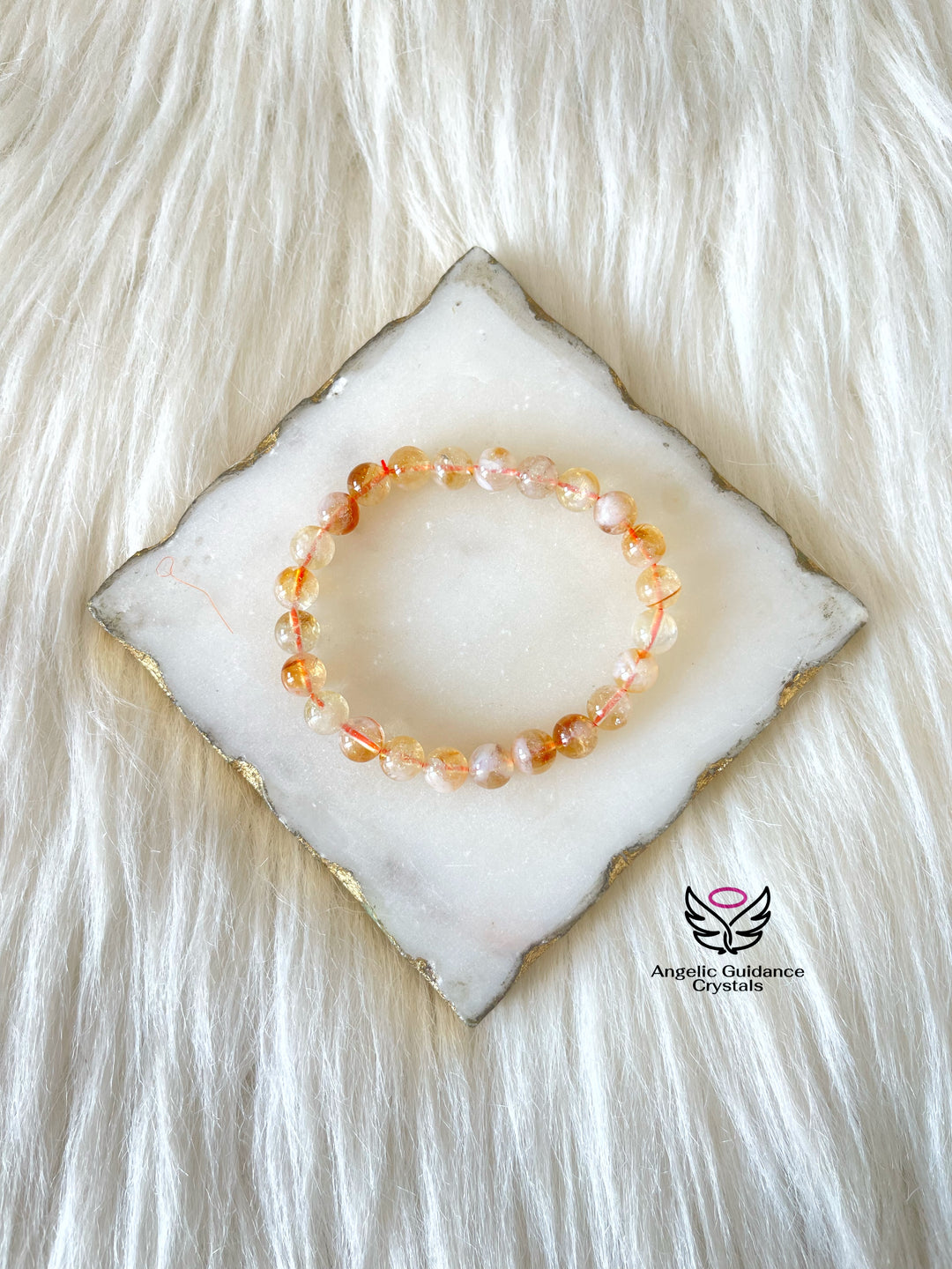 Citrine Round Bracelet AA