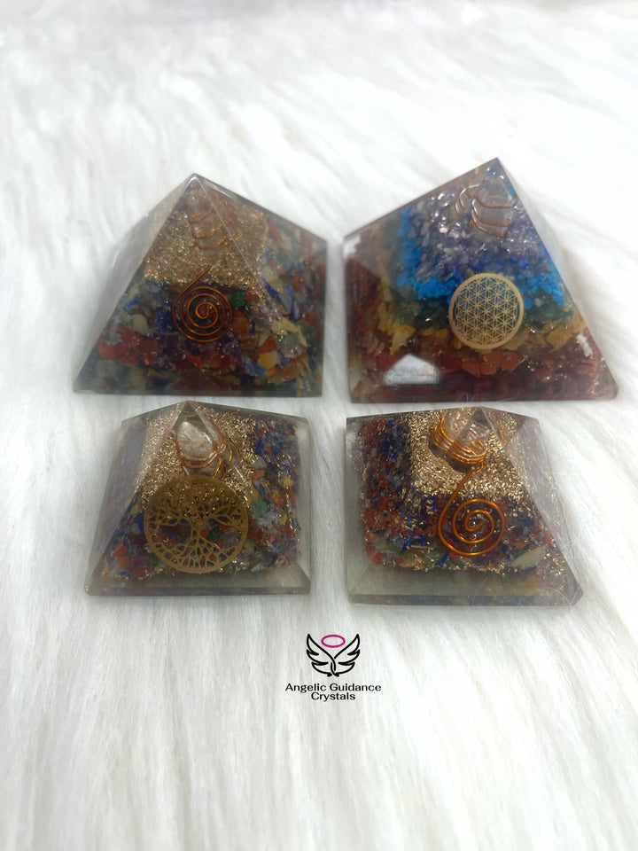 Seven Chakra Orgone Pyramid