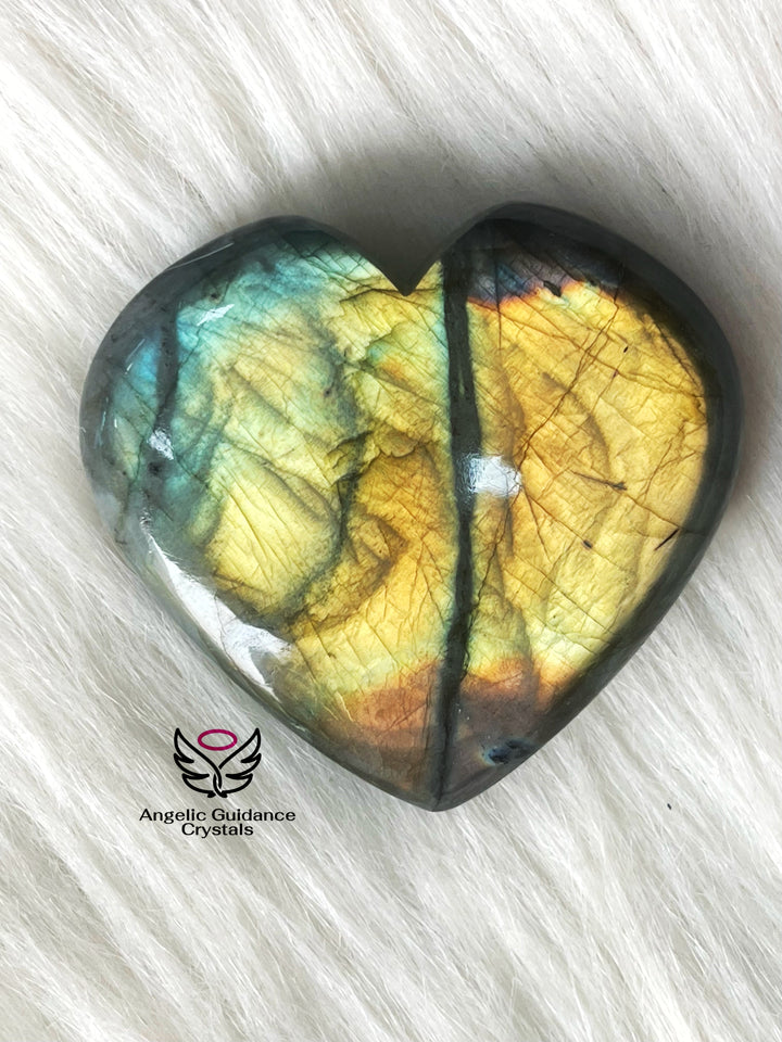 Labradorite Heart Large 4