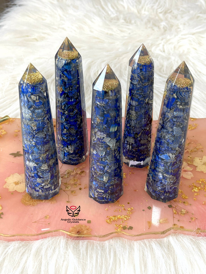 Lapis Lazuli Orgone Tower