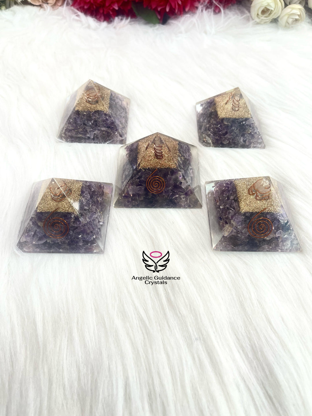 Amethyst Orgone Pyramid