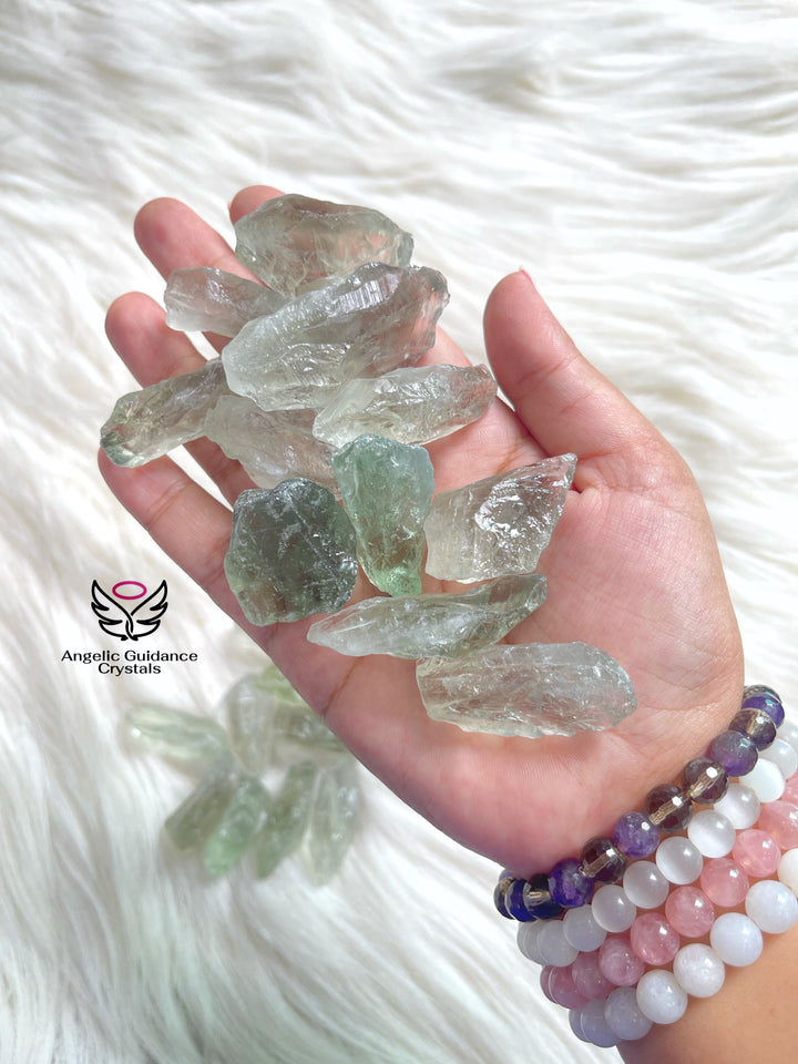 Green Amethyst Raw Stone Medium