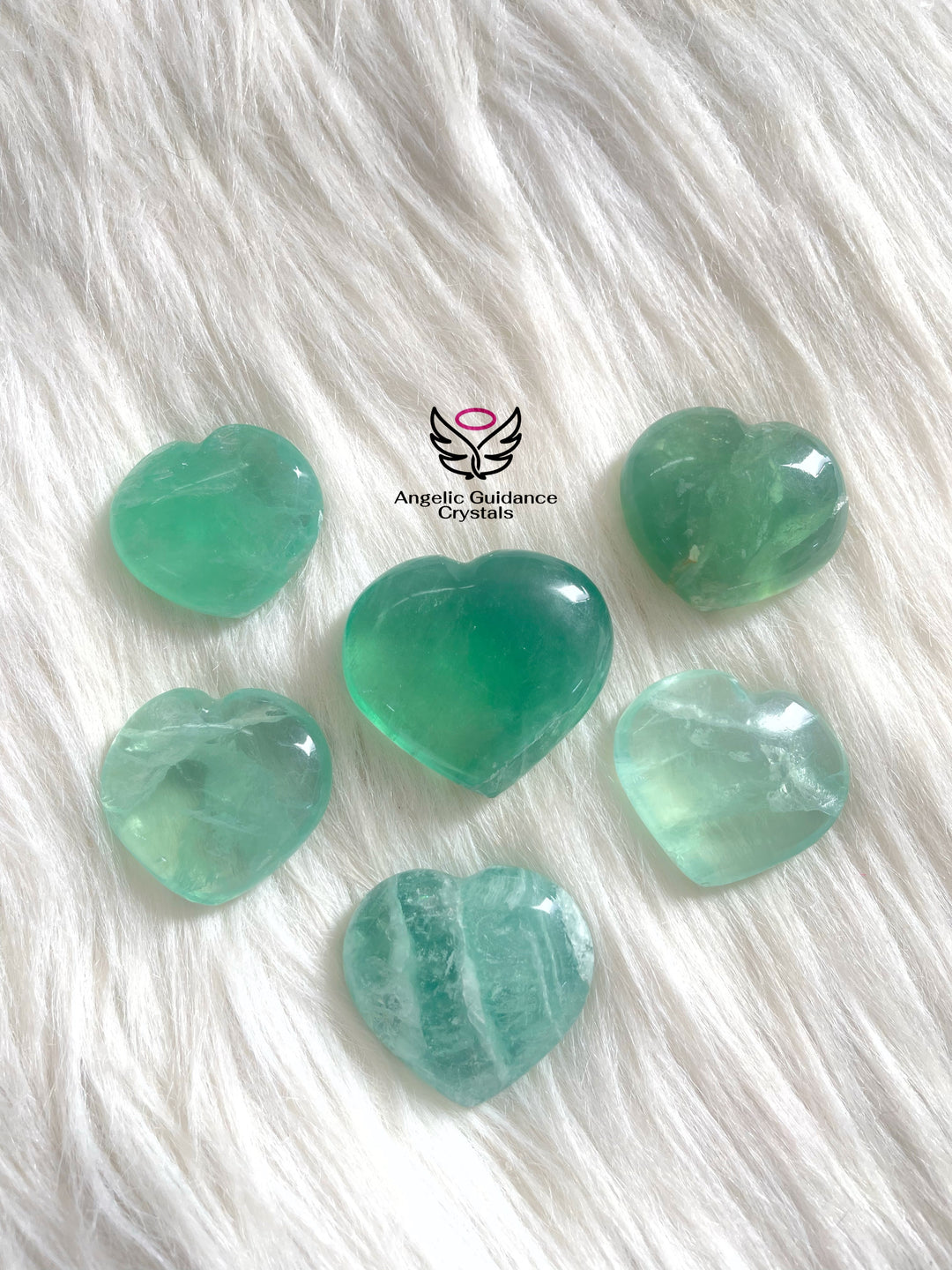 Green Fluorite Heart