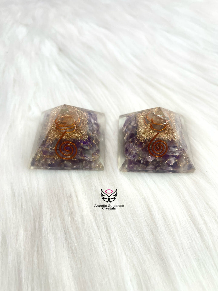 Amethyst Orgone Pyramid