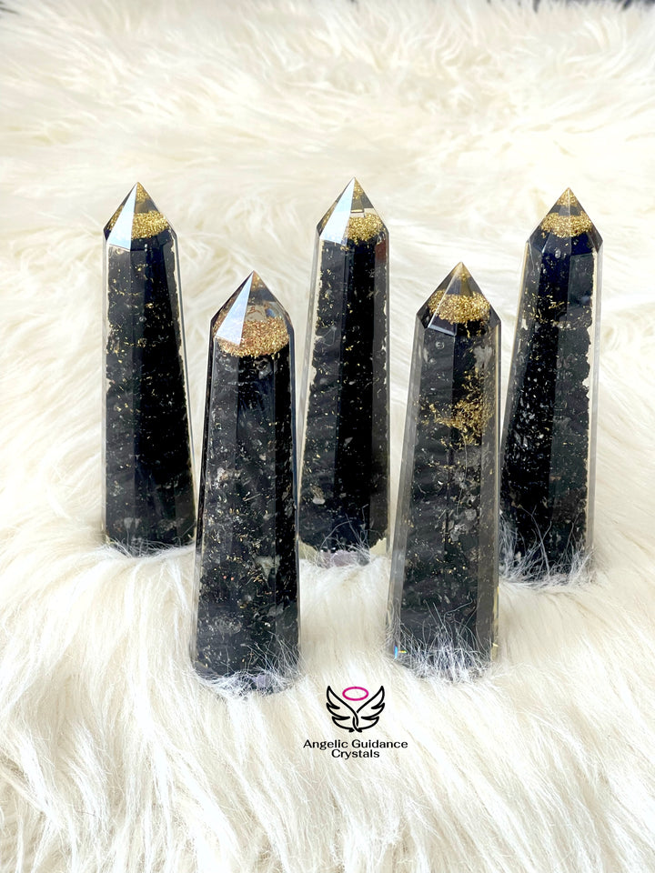 Black Tourmaline Orgone Tower