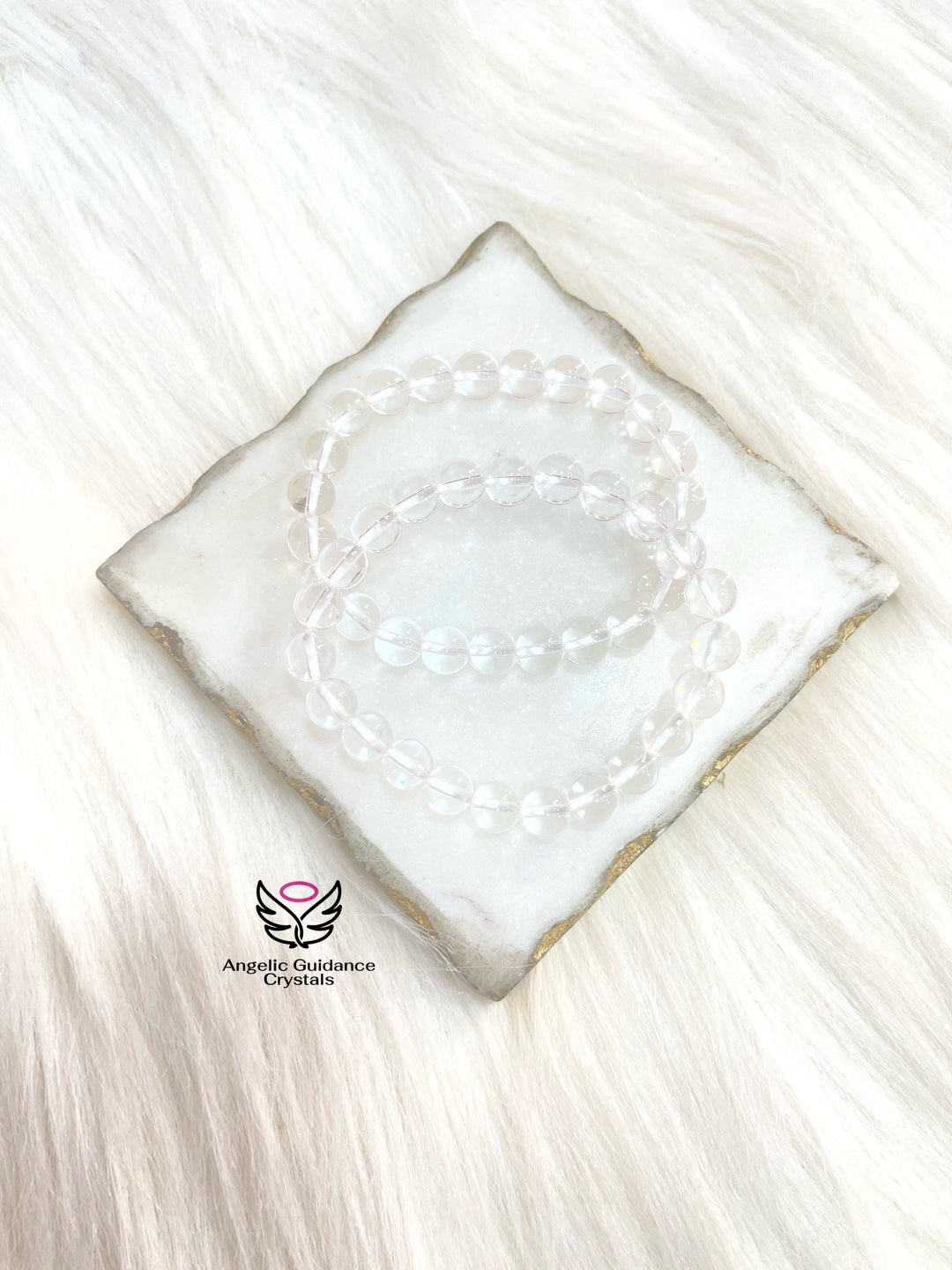 Clear Quartz Round Bracelet