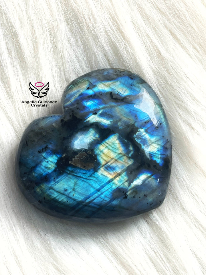 Labradorite Heart large 2