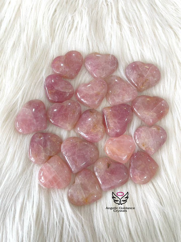 Rose Quartz Heart Medium A