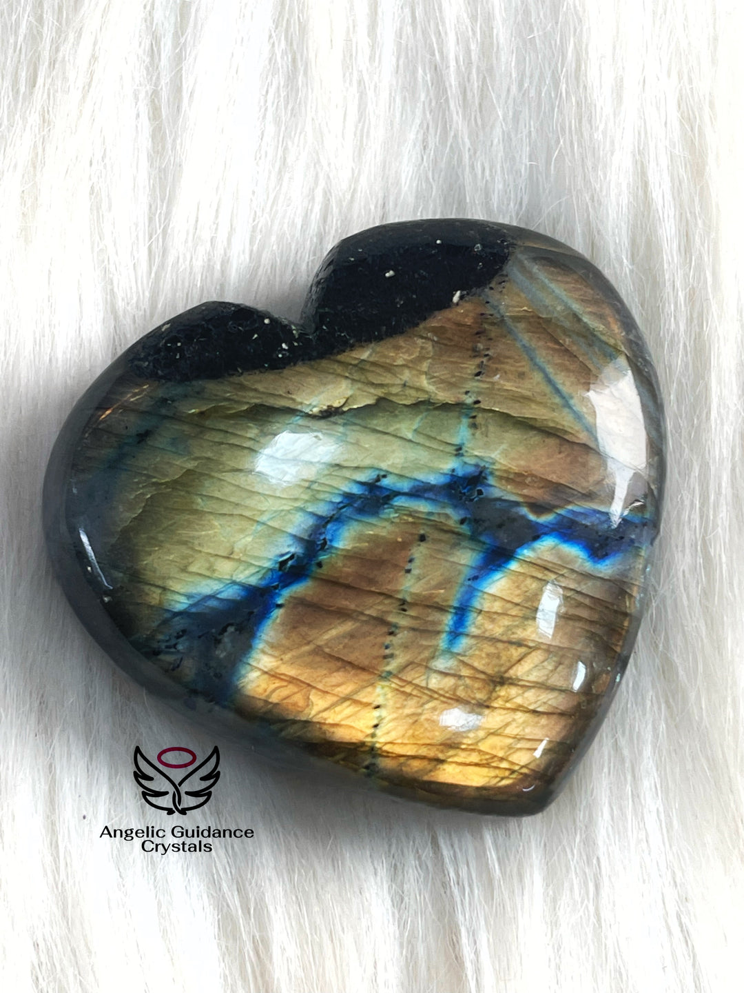 Labradorite Heart Large 1