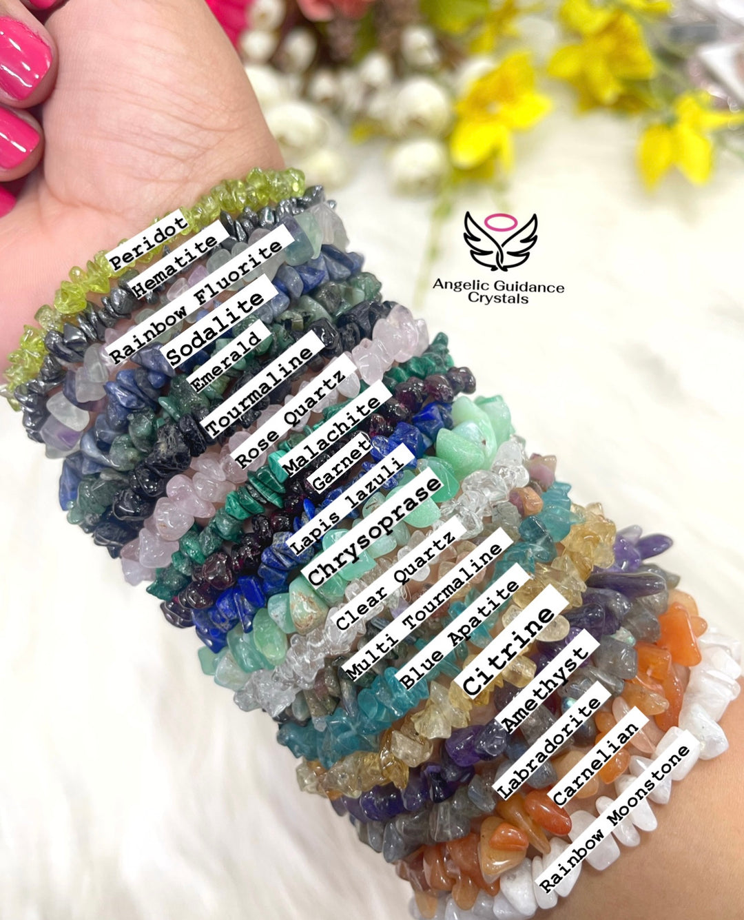 Crystal Chip Bracelets