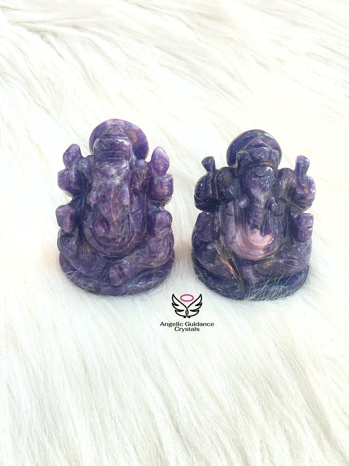 Lepidolite Ganesha