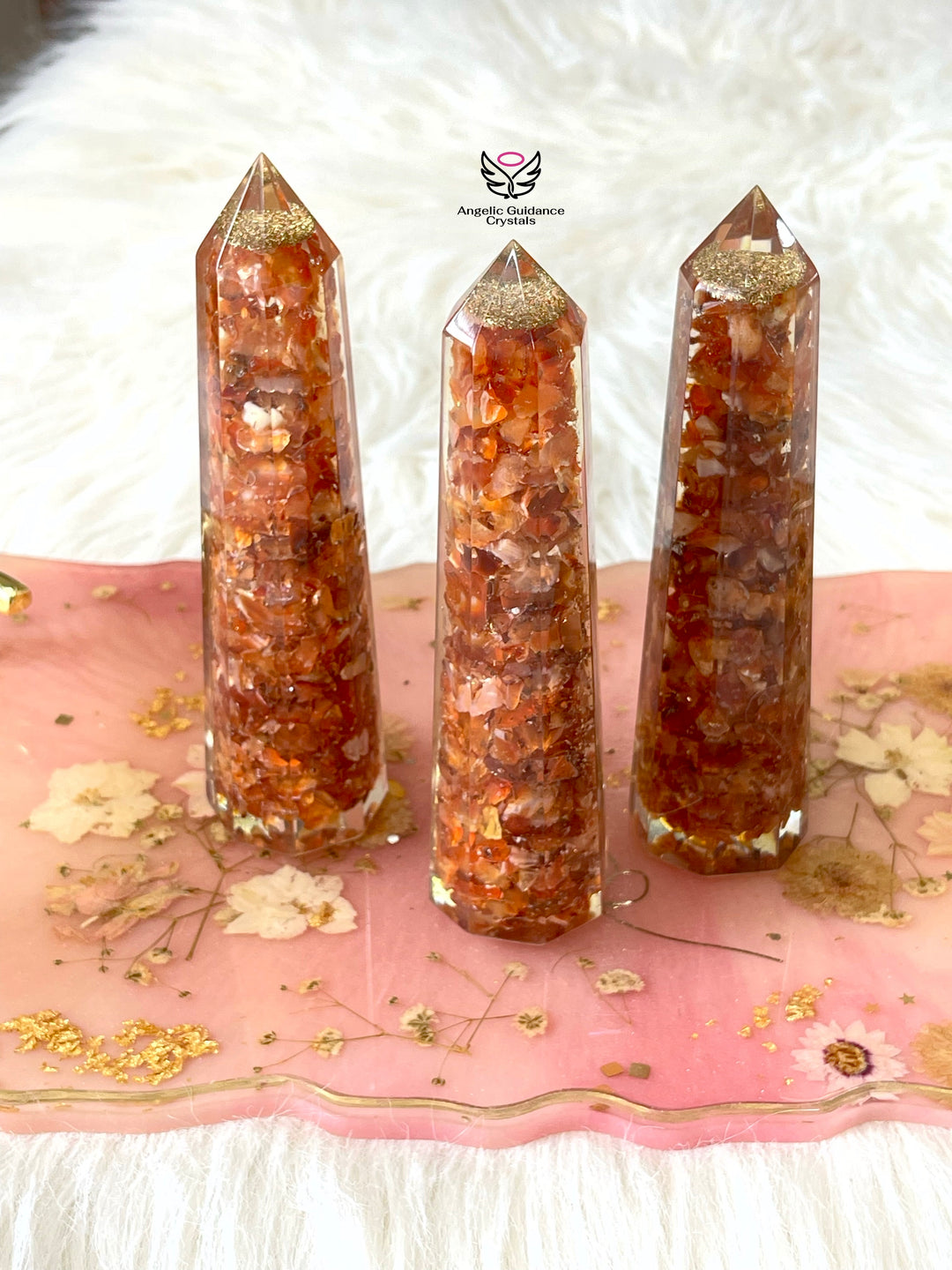 Carnelian Orgone Tower