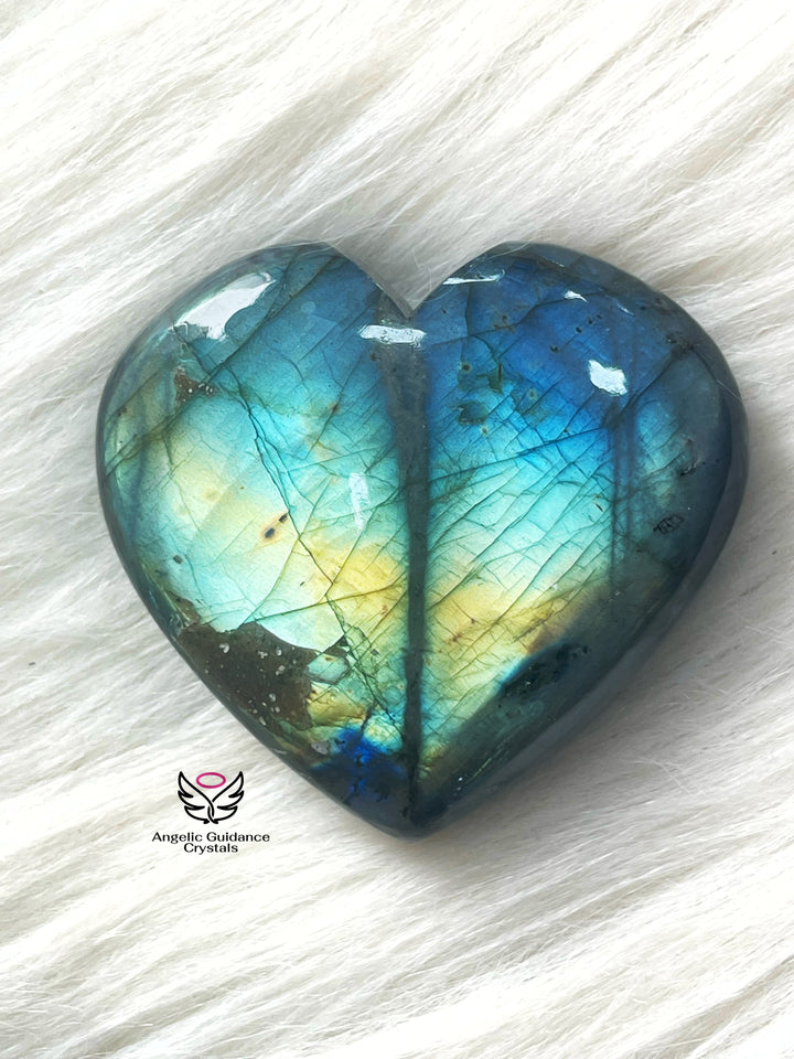 Labradorite Heart Large 4