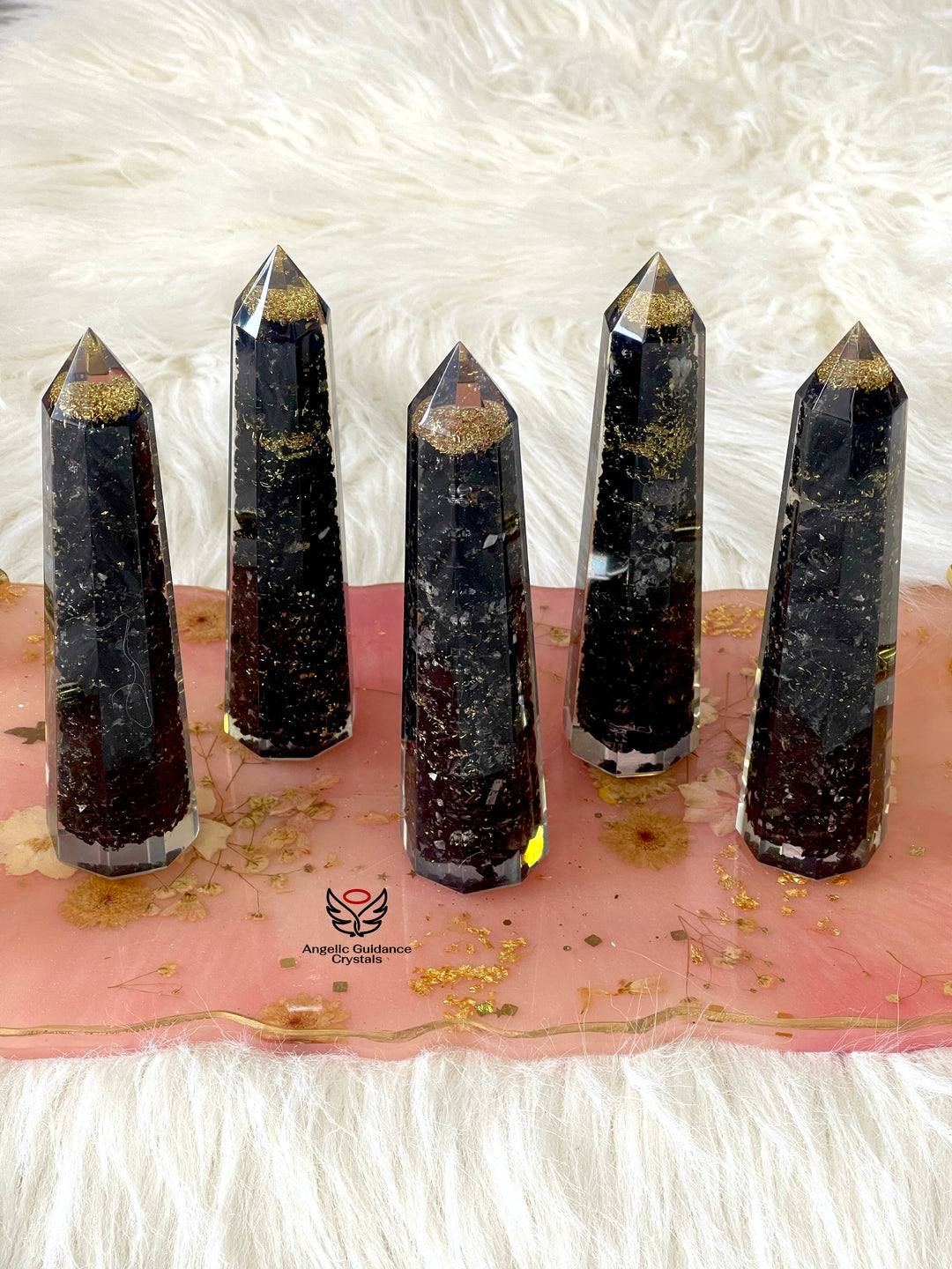 Black Tourmaline Orgone Tower