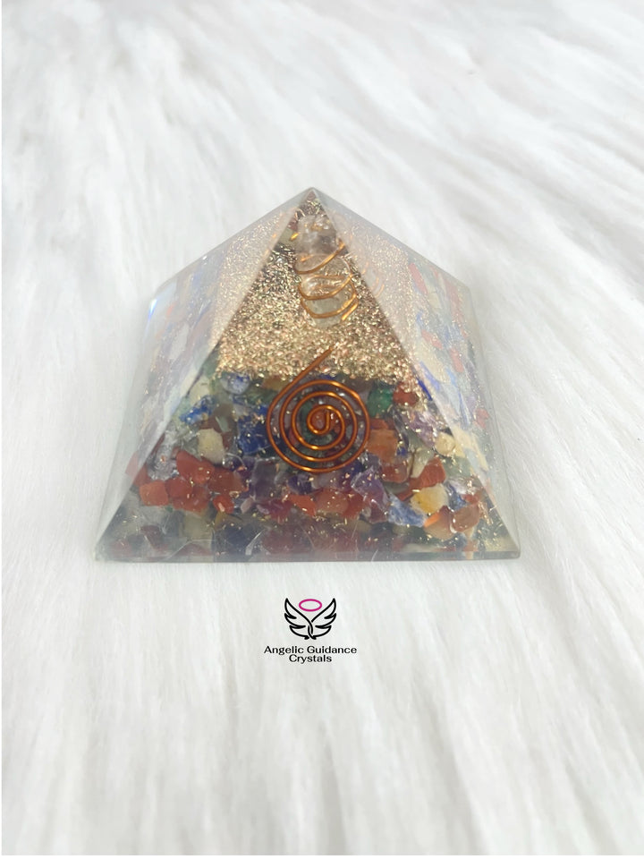 Seven Chakra Orgone Pyramid