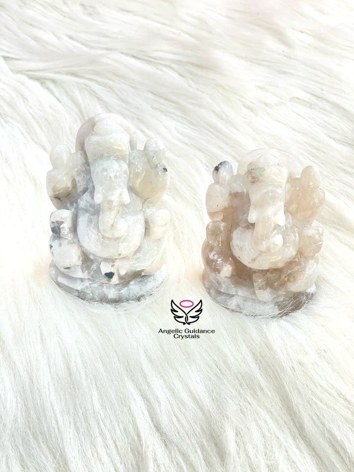 Rainbow Moonstone Ganesha