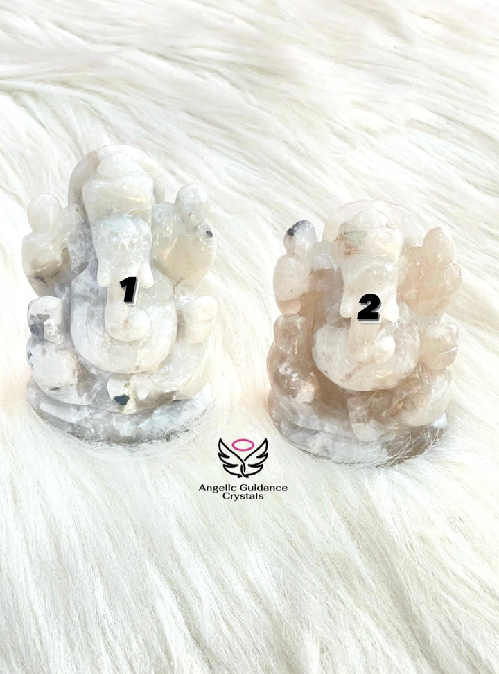 Rainbow Moonstone Ganesha