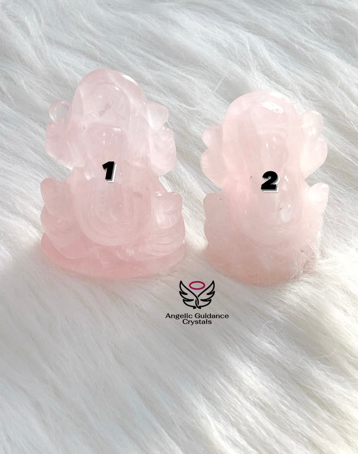 Rose Quartz Ganesha