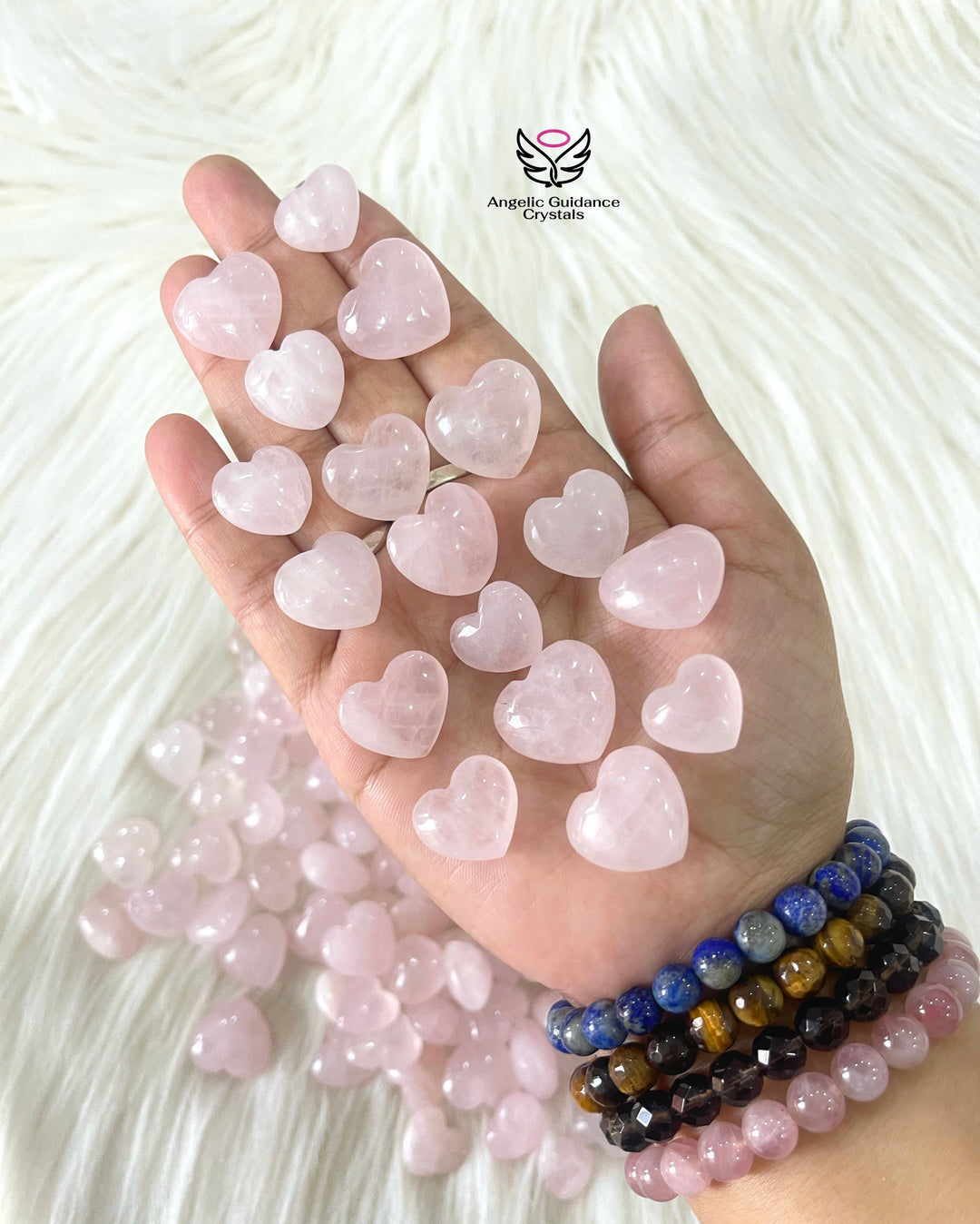 Rose Quartz Baby Heart