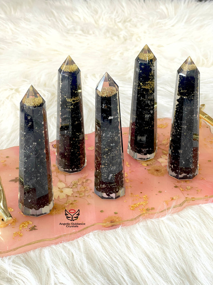 Black Tourmaline Orgone Tower