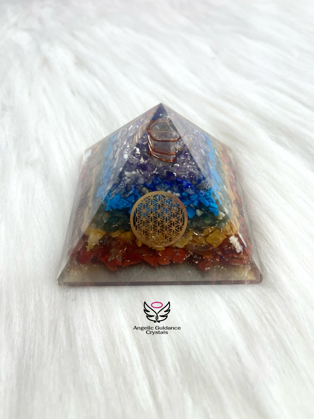 Seven Chakra Orgone Pyramid