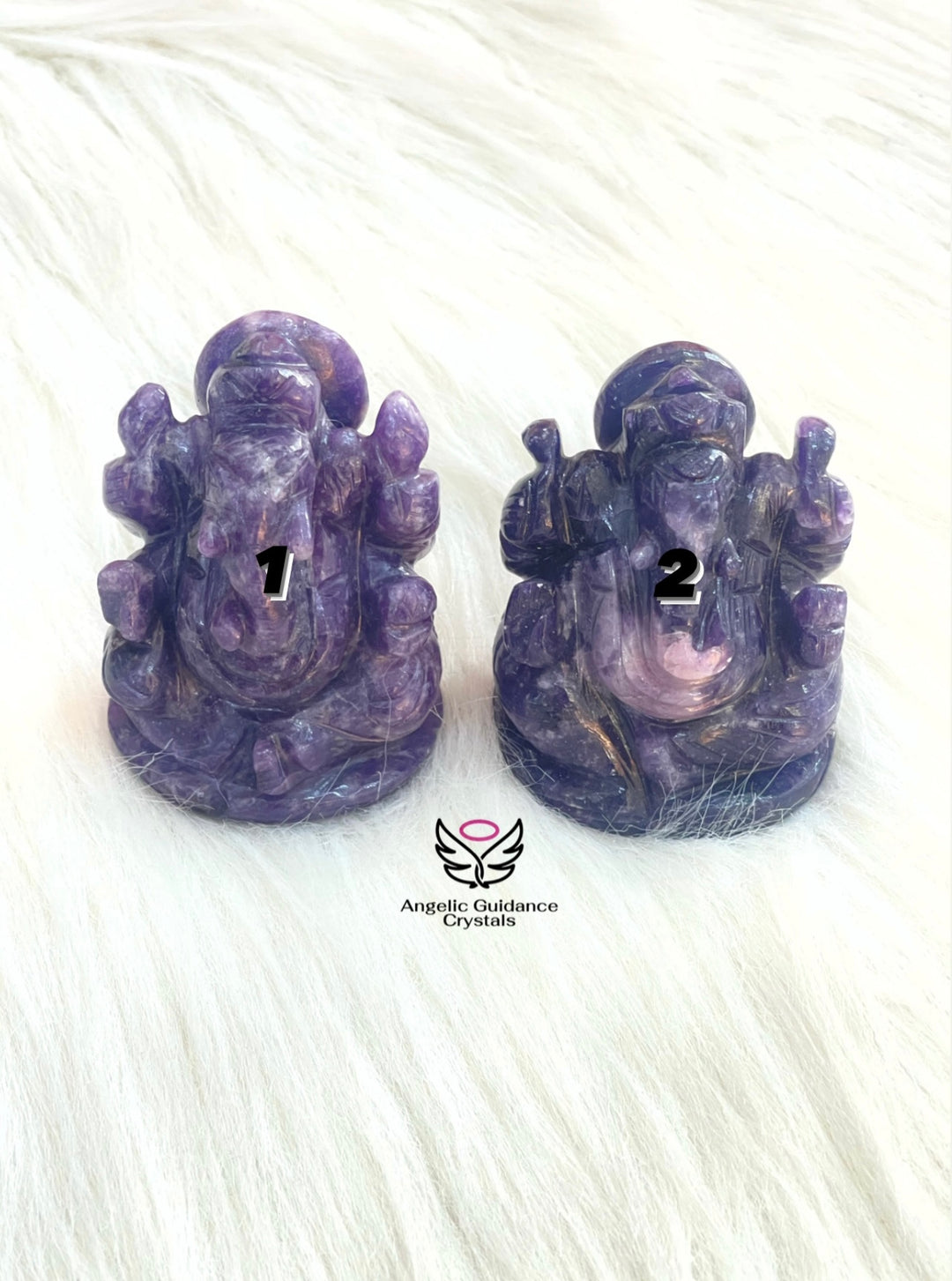 Lepidolite Ganesha