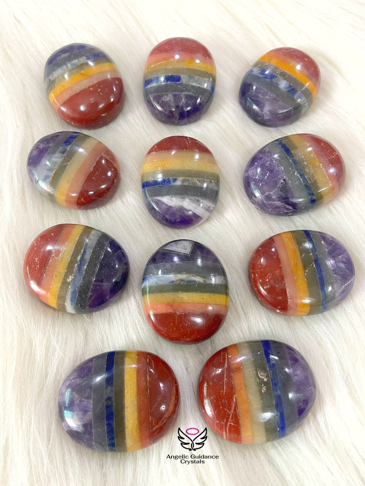 Seven Chakra PalmStone