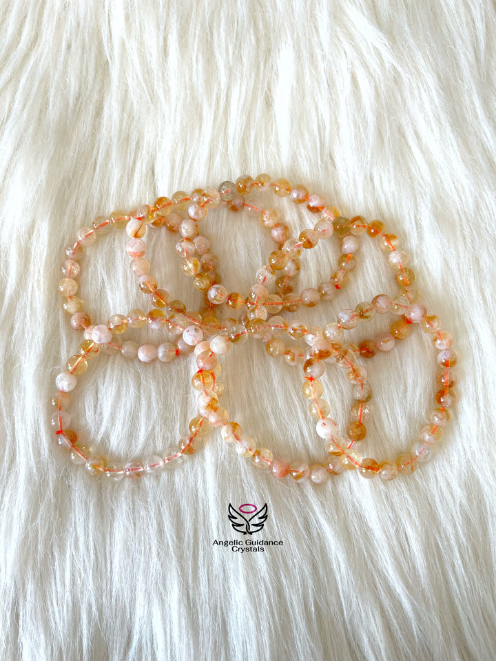 Citrine Round Bracelet AA