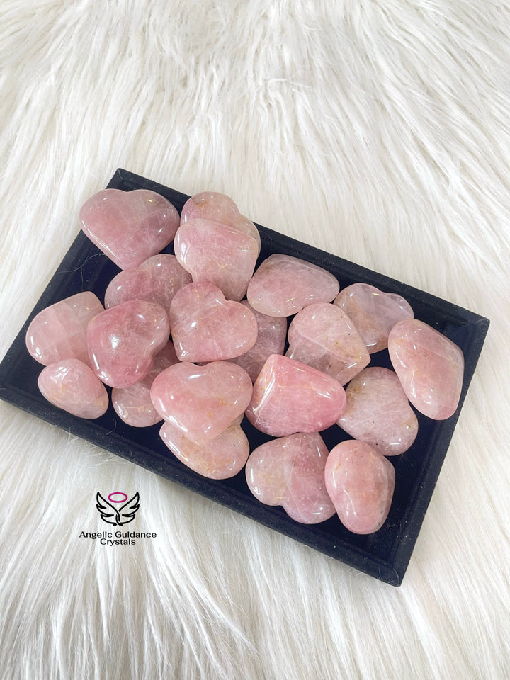 Rose Quartz Heart Medium A